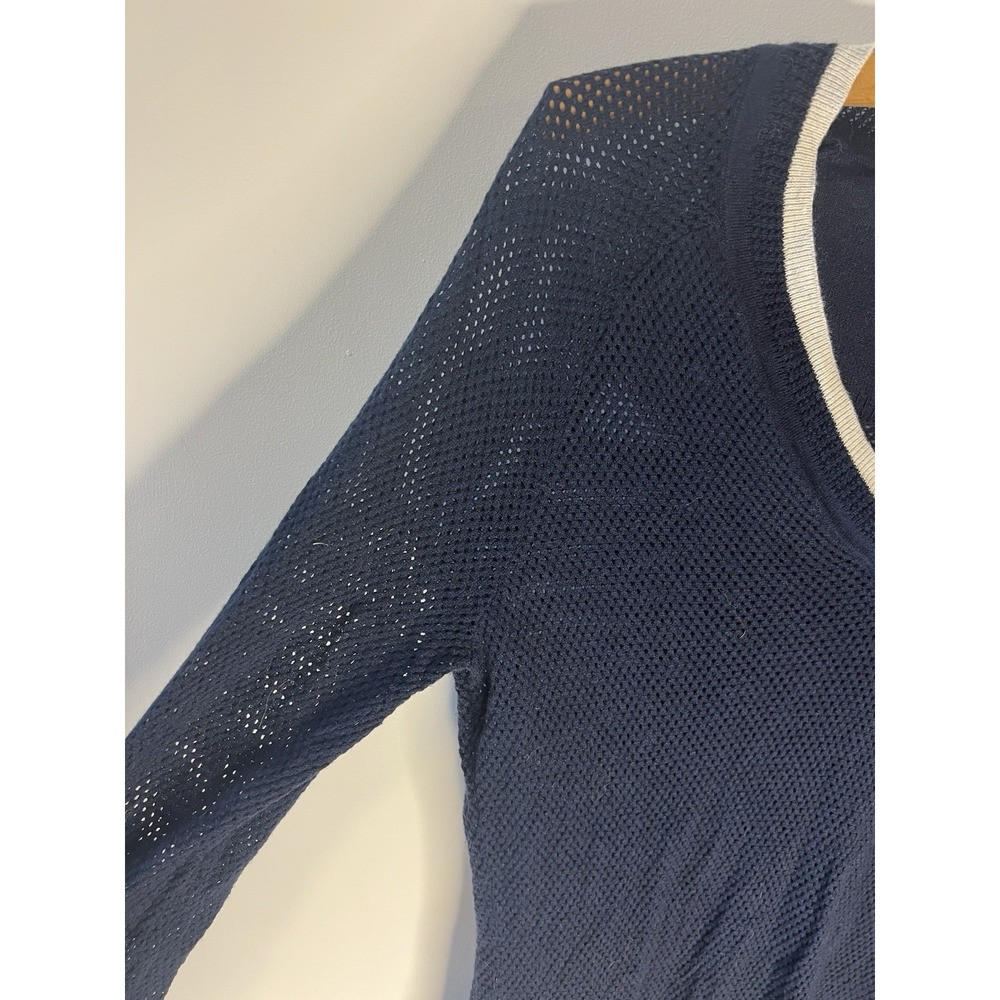 Smartwool Ripple Creek Tunic Sweater Women M‎ Blue Merino Wool Blend Classic - Picture 4 of 9